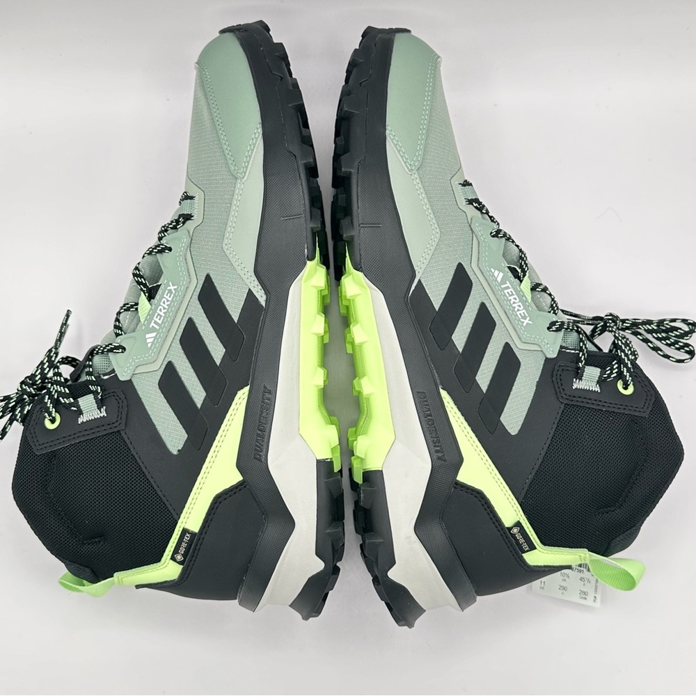 Men’s Adidas IE2581 Terrex Ax4 Mid Gore-Tex Silver Green Hiking Shoes Size 11 - Picture 10 of 11